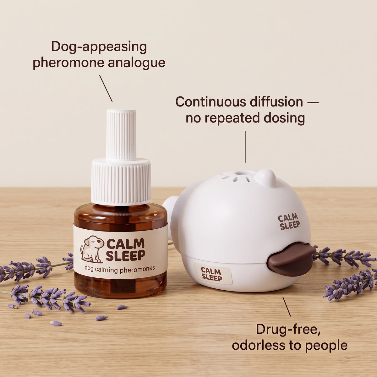 Calm Sleep - Dog Calming Diffuser for Lonely Hours